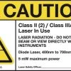 Laser Warning Sign Class 2 (5-pack) -Home-Tools 9532921839646