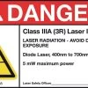 Laser Warning Sign Class 3R (5-pack) 1 Laser Warning Sign Class 3R (5-pack) -Home-Tools 9532923674654