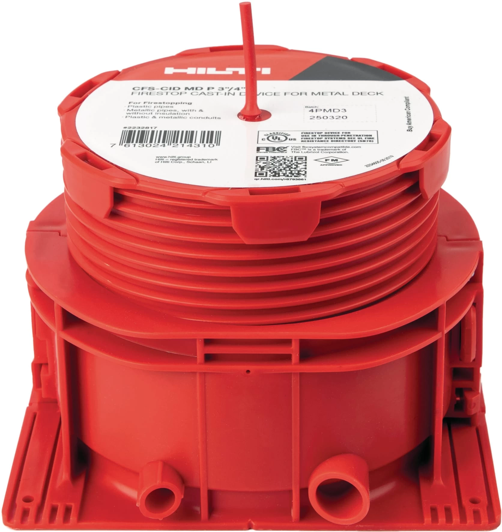 CFS-CID MD P Cast-in Firestop Sleeve For Metal Decks 4 CFS-CID MD P Cast-in Firestop Sleeve For Metal Decks - Image 2