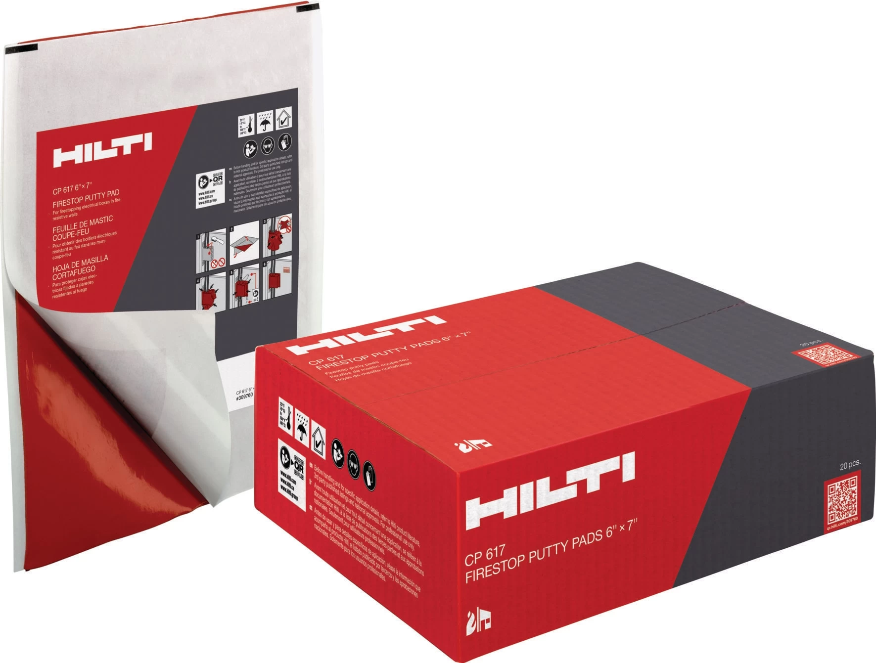 CP 617 Firestop Putty Pad 4 CP 617 Firestop Putty Pad - Image 2